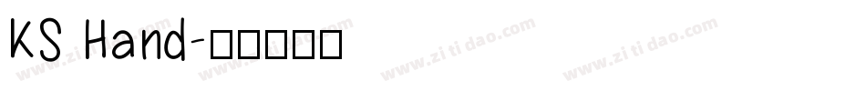 KS Hand字体转换